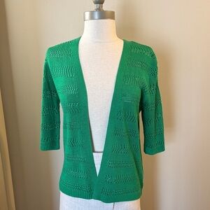 Women's Emerald Open-Front Knit Cardigan